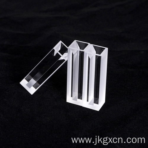 Quartz Micro cuvette with frosted wall and lid